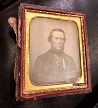 Load image into Gallery viewer, DAGUERREOTYPE BY CONE OF FISHERVILLE New Hampshire - Black Label Photographer ID
