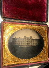 Load image into Gallery viewer, 1/4 Ambrotype Military Academy w Cadets or Soldiers Civil War Era Photo Original