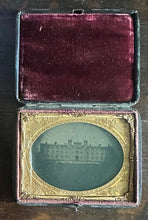 Load image into Gallery viewer, 1/4 Ambrotype Military Academy w Cadets or Soldiers Civil War Era Photo Original
