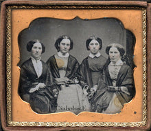 Load image into Gallery viewer, 1850s Group Shot Daguerreotype of Four Women 3891A