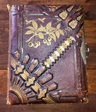 Load image into Gallery viewer, Large Photo Album 1860s 1880s 76 CDV Tintype Cabinet + Victorian Calling Cards