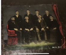 Load image into Gallery viewer, Giant Tintype Folk Art Style Painted Tintype 12 x 10 Group Shot