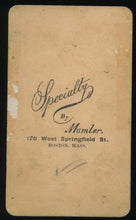 Load image into Gallery viewer, MUMLER SPIRIT PHOTO OF WOMANS GHOST WITH CDV OF ID'D MAN BOSTON