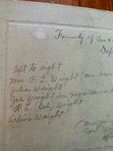 Load image into Gallery viewer, Young African American Nanny & ID'd Wright Family, Cochran, Georgia 1900s