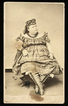 Load image into Gallery viewer, HTF Sideshow Circus Performer Fat Lady CDV Rare New Orleans Studio 1860s Photo