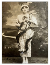 Load image into Gallery viewer, Wonderful Victorian Era Snake Charmer Woman, Sideshow Ringling Bros. Circus Rare