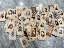 Load image into Gallery viewer, Big Lot of 100+ Antique Pre-1900 CDV & Cabinet Card Photos