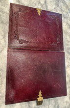 Load image into Gallery viewer, Large 3/4 PLATE Ambrotype Of Siblings Twins? In Leather Photo Case 1850s Rare