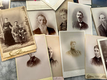 Load image into Gallery viewer, Big Lot of 100+ Antique Pre-1900 CDV & Cabinet Card Photos