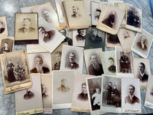 Load image into Gallery viewer, Big Lot of 100+ Antique Pre-1900 CDV & Cabinet Card Photos