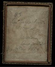 Load image into Gallery viewer, 1/4 Daguerreotype ID'd Man & Dog Dated 1854 Oakville Canada Photographer