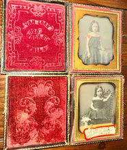 Load image into Gallery viewer, 2 Beautiful Sealed Daguerreotypes ID'd Girl Philadelphia Photographer Van Loan