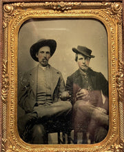 Load image into Gallery viewer, Possible Very Rare Tintype Civil War Soldier Holding Persimmon Fruit Photo 1860s
