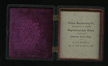 Load image into Gallery viewer, Rare “FLORENCE” Union Case + 1860s 1/6 Tintype Photo Victorian Era Woman Antique