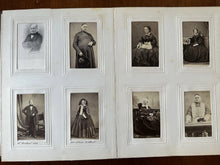 Load image into Gallery viewer, Beautiful Antique Photo Album 1860s CDV Political Royalty Religious Pope Rare