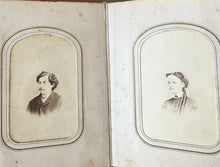 Load image into Gallery viewer, Newton New Jersey Family Album 48 CDV Tintype Photos Civil War Tax Stamps 1860s