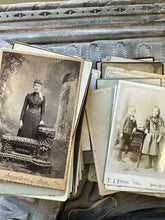 Load image into Gallery viewer, 300 Cabinet Card Photo Lot - Antique Victorian Photographs 1800s People