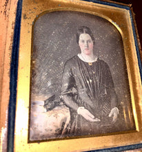 Load image into Gallery viewer, 1840s Daguerreotype Photo Woman Holding Closed Dag Sealed Shew Case