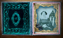 Load image into Gallery viewer, 1850s 1/6 Ambrotype Pretty Victorian Woman Philadelphia Photographer Cased Photo