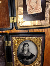 Load image into Gallery viewer, Union Case Ambrotype & Tintype Photo Lot 1850s 1860s Civil War Tax Stamp