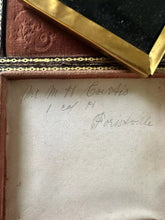 Load image into Gallery viewer, Excellent PURPLE GLASS Ambrotype Photo ID’d Man And His Dog 1850s