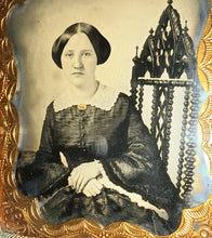 Load image into Gallery viewer, 1850s 1/6 Ambrotype Pretty Victorian Woman Philadelphia Photographer Cased Photo