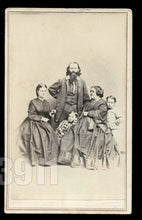 Load image into Gallery viewer, CDV Photo of The Hutchinson Family Singers / Had Civil War Tax Stamp 1860s Rare