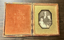 Load image into Gallery viewer, 1840s Florida or Georgia? Daguerreotype Woman & Children Boy Girl Photo 1800s