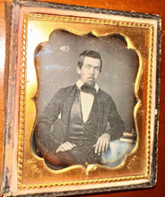Load image into Gallery viewer, 1/6 Tinted Daguerreotype Handsome Man ID'd Philadelphia Photographer