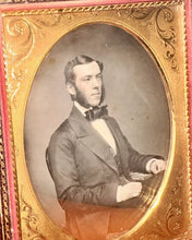 Load image into Gallery viewer, Half Plate Daguerreotype Shipwright Rodney Park Lu Gar Brooklyn New York Dated 1855