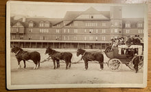Load image into Gallery viewer, Rare Large Cabinet Card Stagecoach Scene in Yellowstone 1880s
