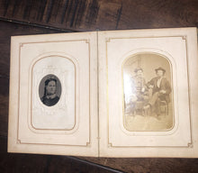 Load image into Gallery viewer, Civil War Era / 1860s Photo Album Curtis Family Illinois Iowa w' Daguerreotype!