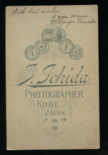 Load image into Gallery viewer, Japanese Women in Rowboat! Signed Tanaka KOBE JAPAN 1800s Cabinet Photo