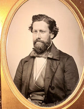 Load image into Gallery viewer, VANCE 1/4 Ambrotype San Francisco Sacramento California Man Gold Rush Era 1850s