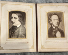 Load image into Gallery viewer, CDV Album Musician Author Poet Shakespeare Ole Bull Burns Beethoven Famous Photo