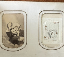 Load image into Gallery viewer, 1860s Photo Album Civil War Soldier Andersonville POW Mourning ID'd Quaker Fam