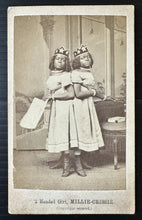 Load image into Gallery viewer, Antique CDV Photo "CAROLINA TWINS" - Circus Sideshow African American Black