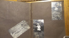 Load image into Gallery viewer, Circa 1910's Antique PHOTO ALBUM & PHOTOS Family, Children, Women, Animals