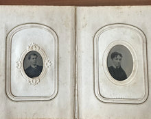 Load image into Gallery viewer, Newton New Jersey Family Album 48 CDV Tintype Photos Civil War Tax Stamps 1860s