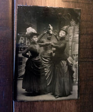 Load image into Gallery viewer, Lot of 9 Amazing Unusual Tintype Photo - Victorian Girls Play Acting Witch Dance