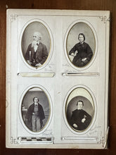 Load image into Gallery viewer, RARE Lot of 4 Colonel Elmer Ellsworth & Family ~ CDV Photos Civil War Soldier