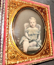 Load image into Gallery viewer, 1/6 Daguerreotype Photo ID'd Maine Boy Harry Doane Died Young Sad Fam History