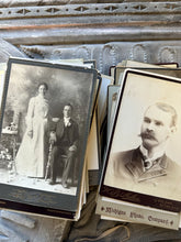 Load image into Gallery viewer, 300 Cabinet Card Photo Lot - Antique Victorian Photographs 1800s People