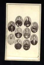 Load image into Gallery viewer, Composite CDV with Female Waterloo NY Photographer MRS Cornell 1860s Photo