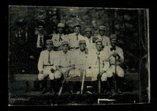 Load image into Gallery viewer, Excellent 19th Century tintype photo baseball team player & manager antique Rare