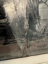 Load image into Gallery viewer, Tintype ID'd Man Using Textile or Telegraph Machine SUICIDE Death, OCCUPATIONAL