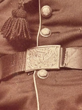 Load image into Gallery viewer, Cabinet Card Indian Wars Era Soldier with Sword, Medals Maine Photographer