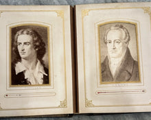 Load image into Gallery viewer, CDV Album Musician Author Poet Shakespeare Ole Bull Burns Beethoven Famous Photo