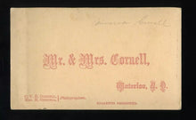 Load image into Gallery viewer, RARE CDV Photo SET Husband Wife Photographer Team Mr Mrs Cornell Waterloo NY