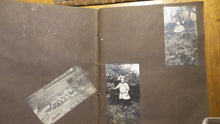 Load image into Gallery viewer, Circa 1910's Antique PHOTO ALBUM & PHOTOS Family, Children, Women, Animals